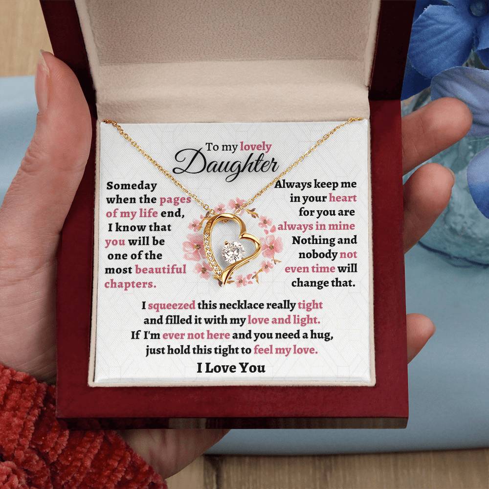 Gift For Daughter - Feel My Love Forever Love Necklace