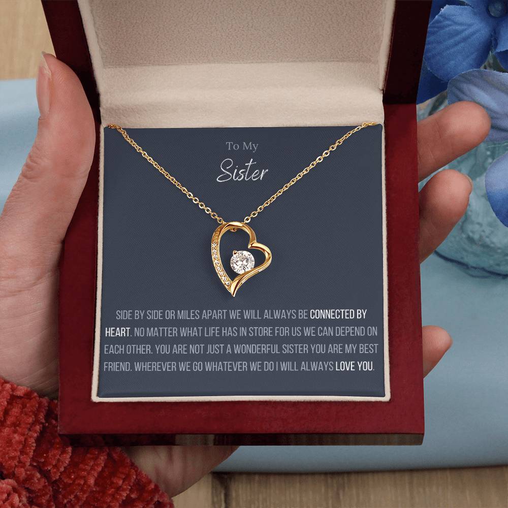 The Forever Love Necklace To My Sister Forever Love Necklace