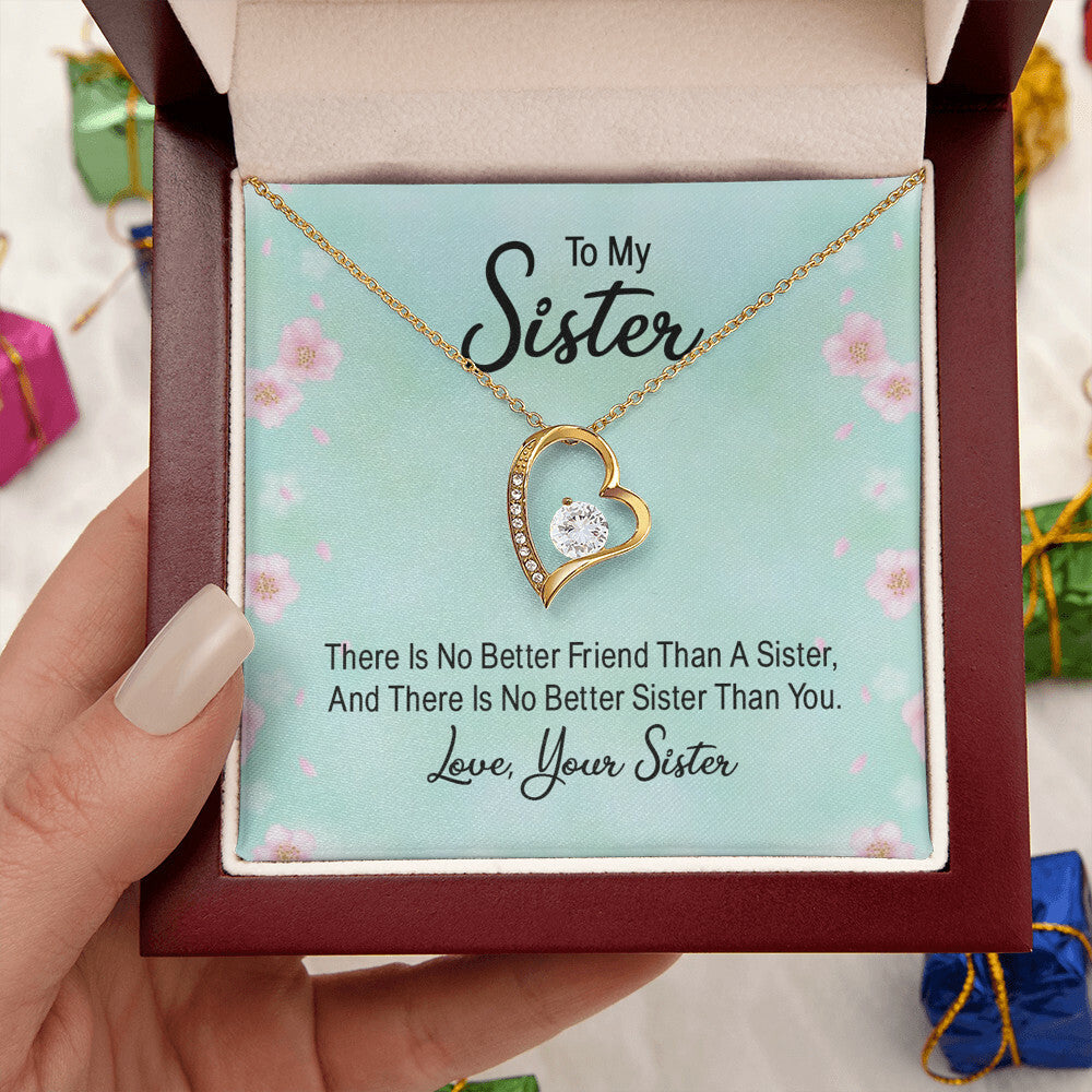 To My Sister On Her Wedding Day Necklace Wedding Gift Sister Gift Sister Wedding Day Gift Forever Love Necklace