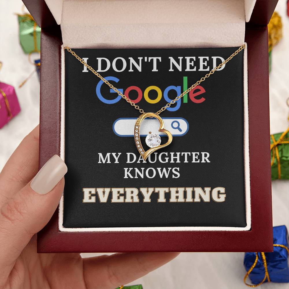 The Perfect Gift For Smart Daughters Forever Love Necklace