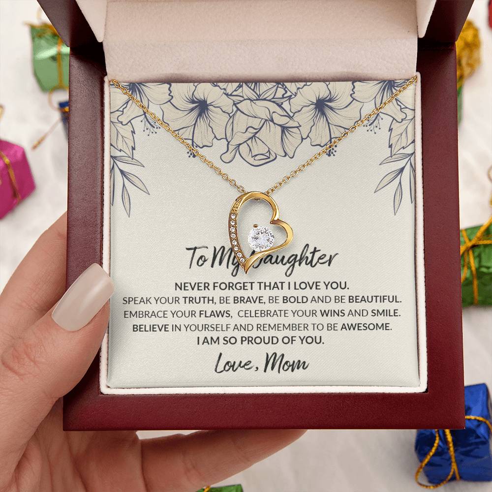 To My Daughter Moon And Back Necklace Meaningful Necklace For Daughter Sterling Silver Mom To Daughter Necklace Mummy Daughter Forever Love Necklace