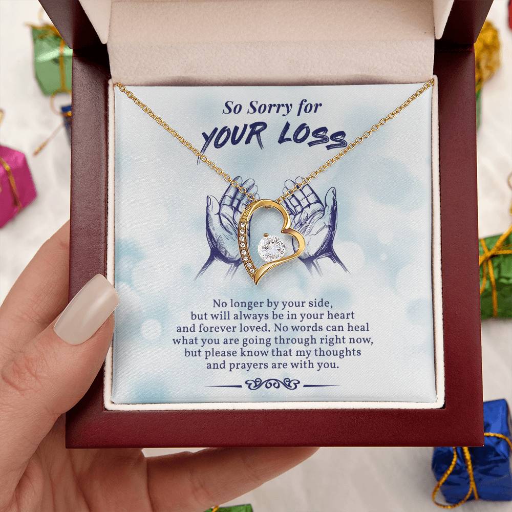 In Loving Memory Of Your Mom Initials Hearts Necklace Grief And Loss Of Mom Condolence Gift Memorial Jewelry Forever Love Necklace