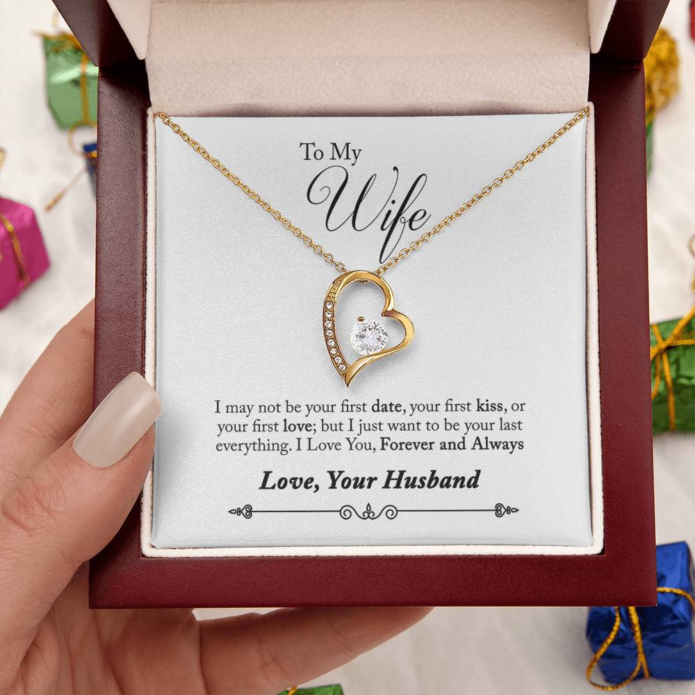 Valentines Day To My Trophy Doe Love Necklace For Wife Message Card Pendant Hunting Gift Wife From Husband Necklace Anniversary Forever Love Necklace
