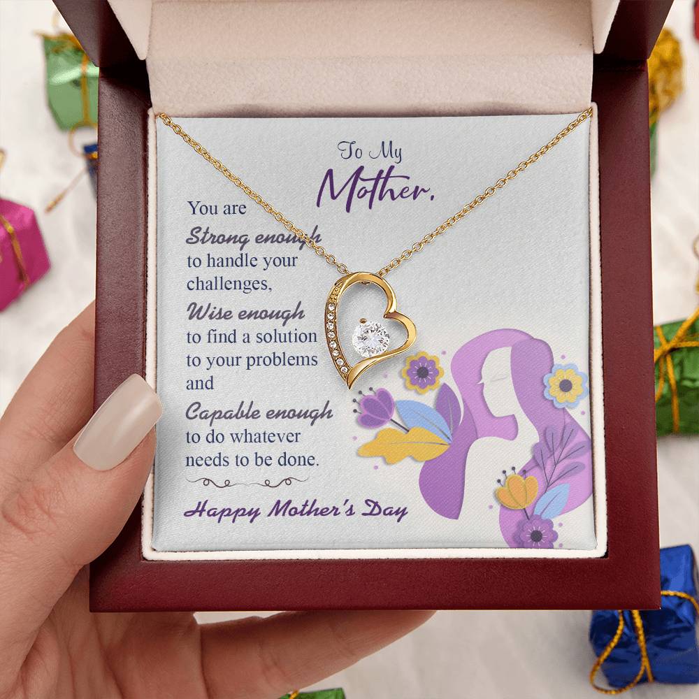 To My Mom 7 1 Forever Love Necklace