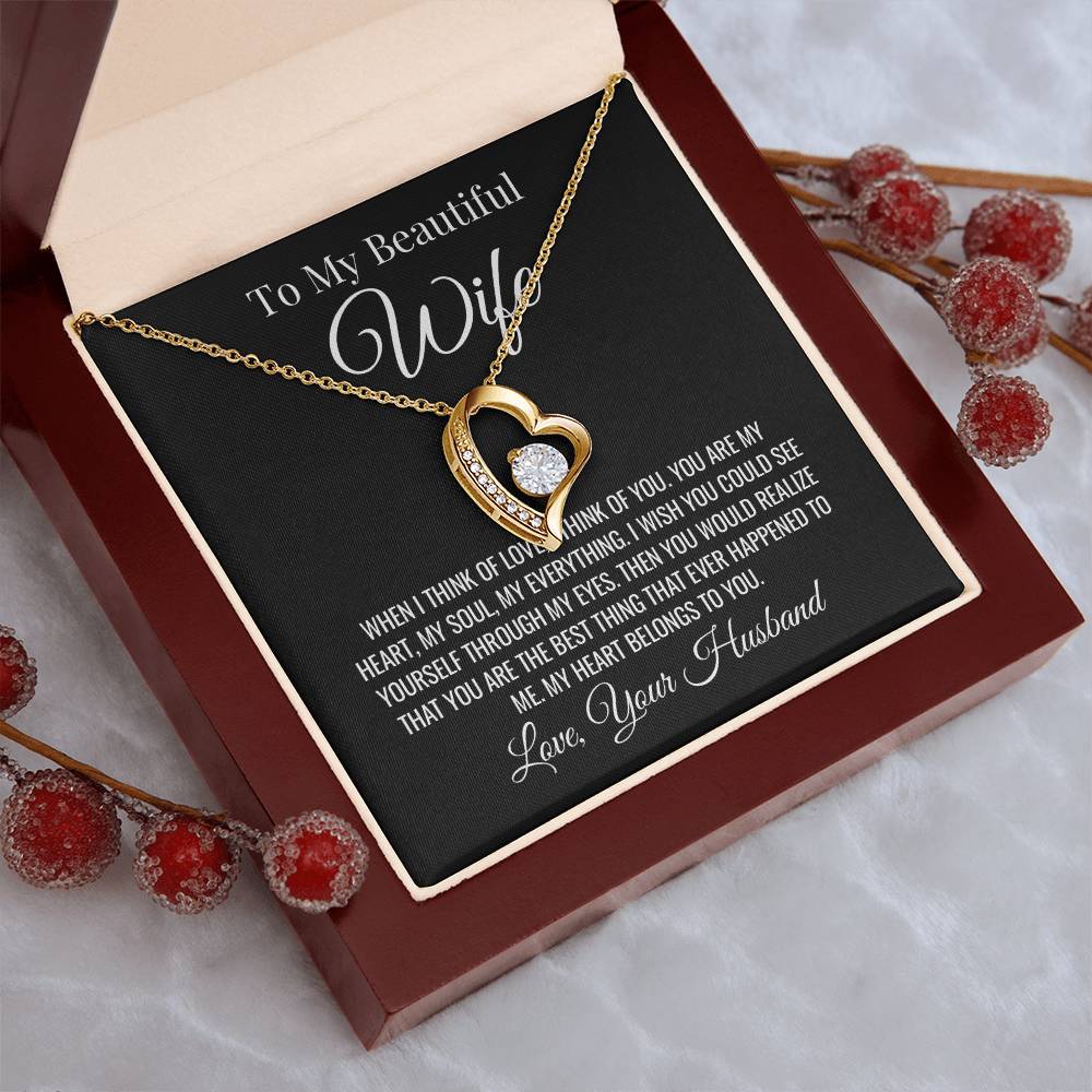Wife Forever Love Valentine's Necklace Forever Love Necklace