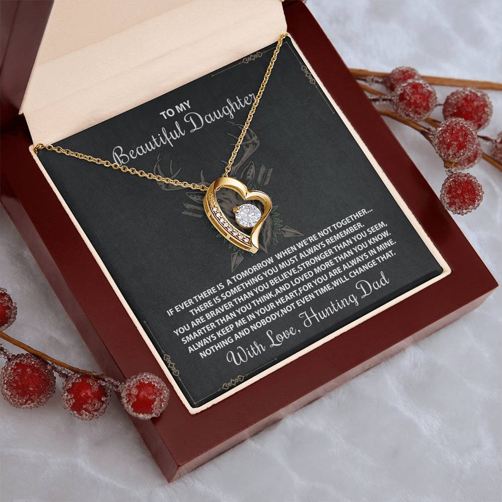 Gift For Daughter From Hunting Dad Daughter Necklace Gift Hunting Necklace Daughter Gift From Dad Gift For Daughter From Dad Daughter Necklace Forever Love Necklace