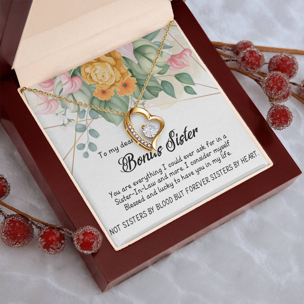 Sister In Law Necklace Gift Unbiological Sister Necklace Bonus Daughter Necklace Step Daughter Necklace Necklace Gift For Bonus Forever Love Necklace
