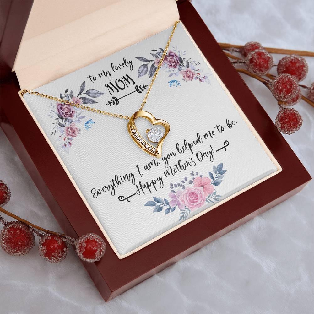 Mom Gifts Gift From Bride To Mother To My Lovely Mom On Me Wedding Day Necklace Forever Love Necklace