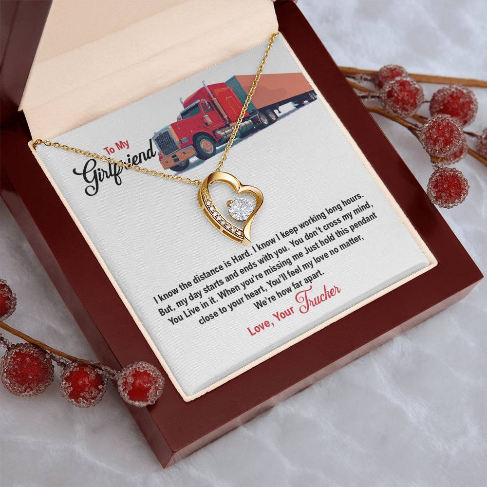 Trucker's Girlfriend Forever Love Necklace