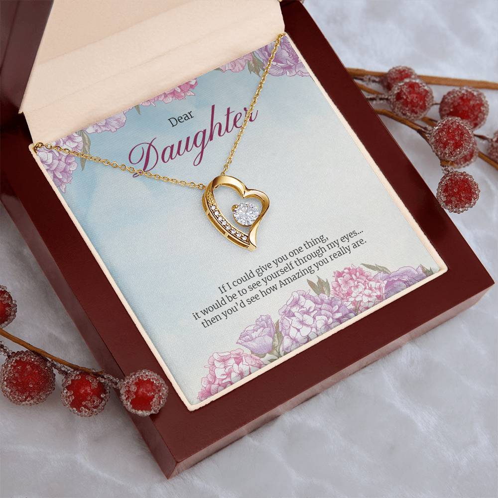 Forever Love Necklace For Daughter Forever Love Necklace
