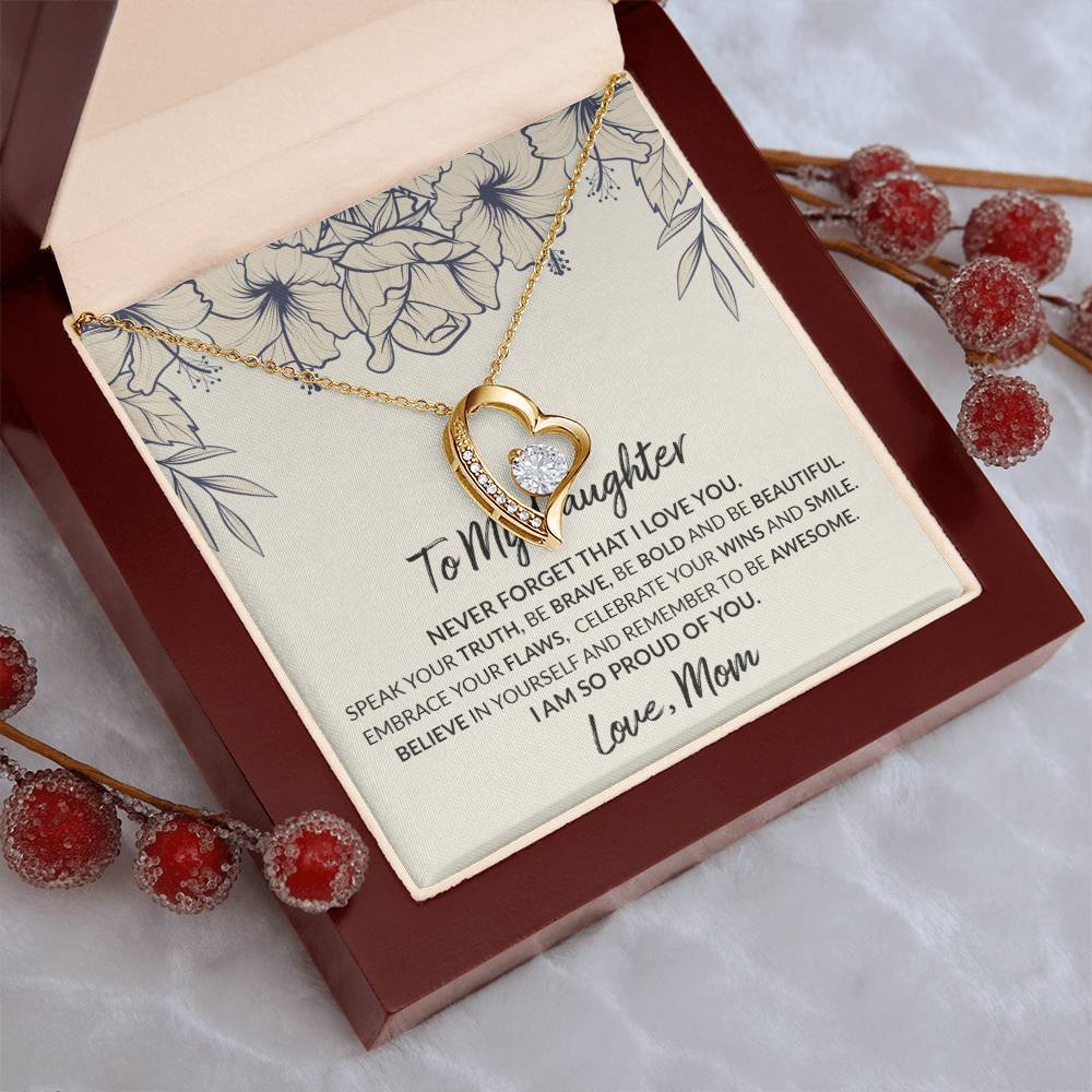 To My Daughter Moon And Back Necklace Meaningful Necklace For Daughter Sterling Silver Mom To Daughter Necklace Mummy Daughter Forever Love Necklace