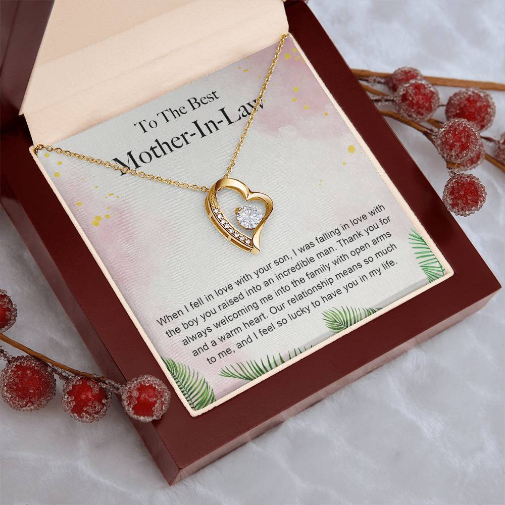 When I Fell In Love With Your Son Forever Love Necklace