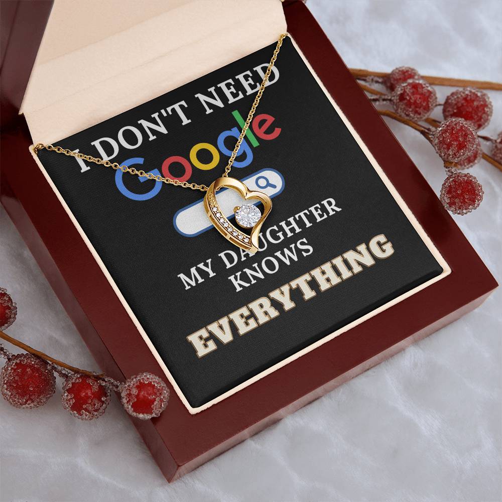 The Perfect Gift For Smart Daughters Forever Love Necklace