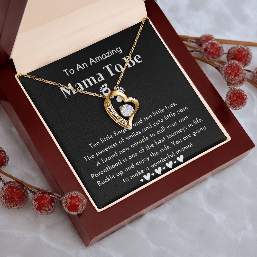 To An Amazing Mama To Be Pregnancy Gift For Friend Gift For First Time Mom Pregnancy Gift For Best Friend Forever Love Necklace