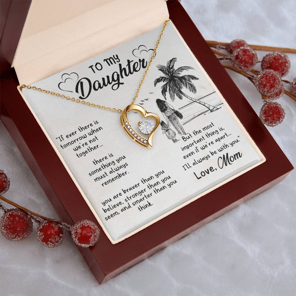 Gift For Daughter From Mom Someday When Pages Of My Life Ends Daughter Necklace Gift For Daughter Daughter Jewelry Mother Daughter Forever Love Necklace