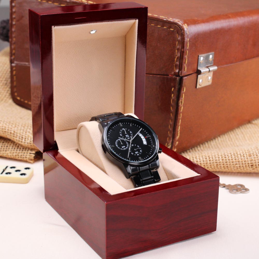 Bonus Dad Gift - You Have Given Me A Better Life Watch Engraving Chronograph Watch