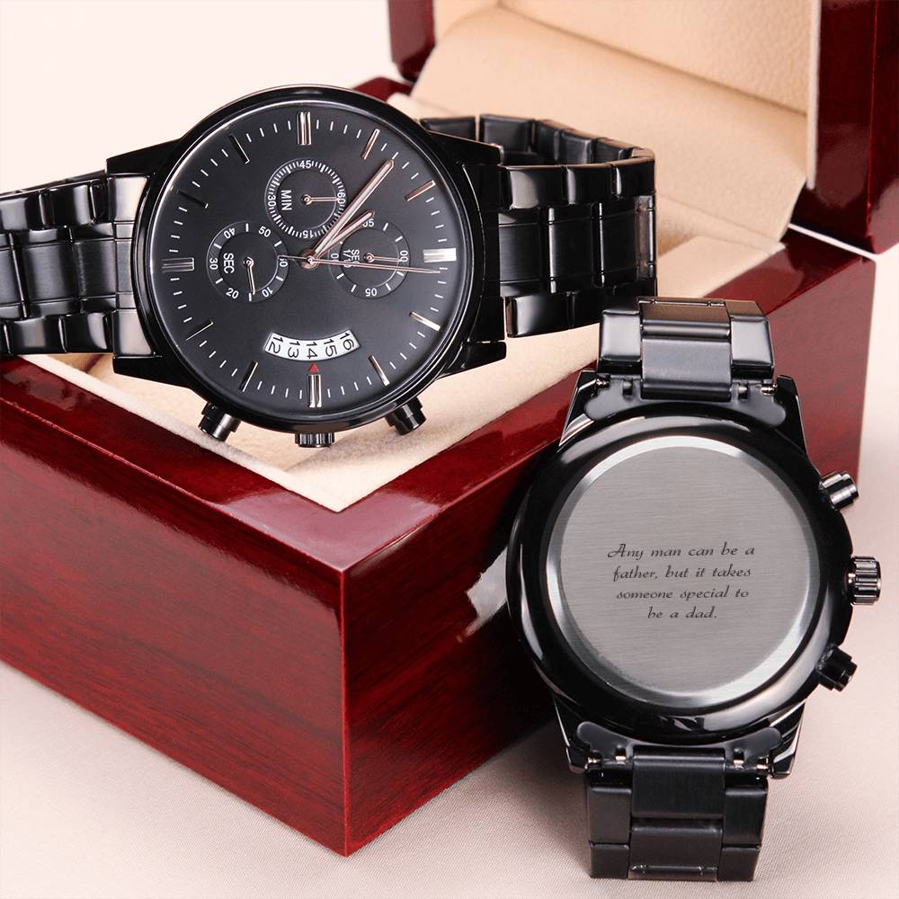 Proud Dad Engraving Chronograph Watch