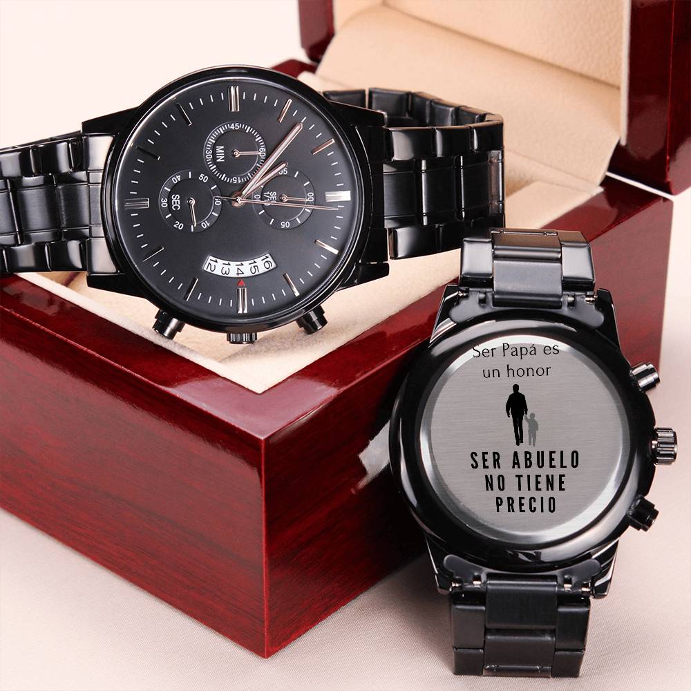 Ser Papá Es Un Honor Customize Watch For Dad Engraving Chronograph Watch