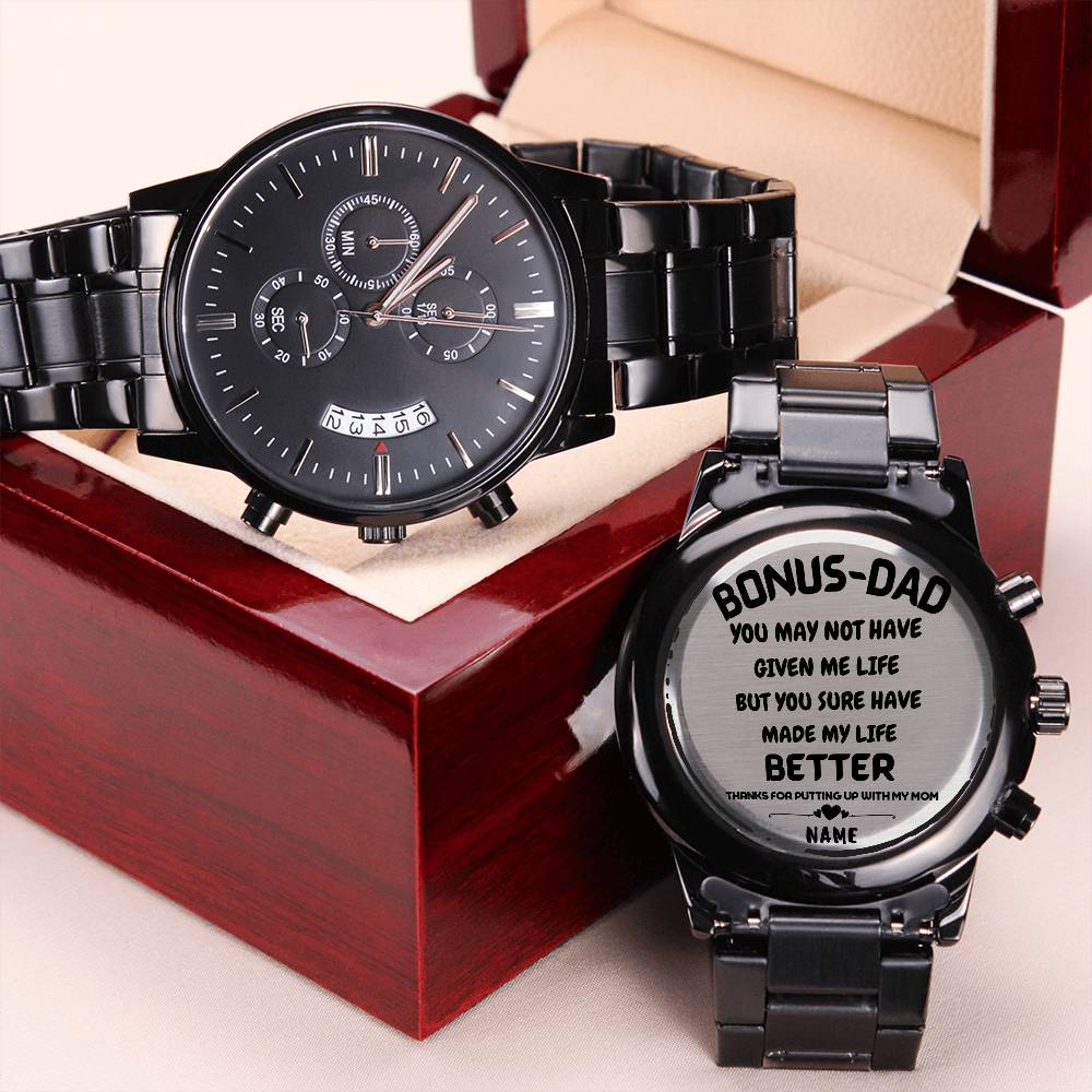 Bonus Dad Better - Watch Engraving Chronograph Watch