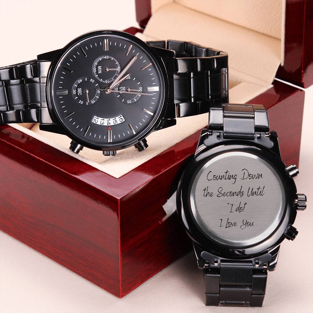 Counting Down The Seconds - Watch For Future Partner Engraving Chronograph Watch