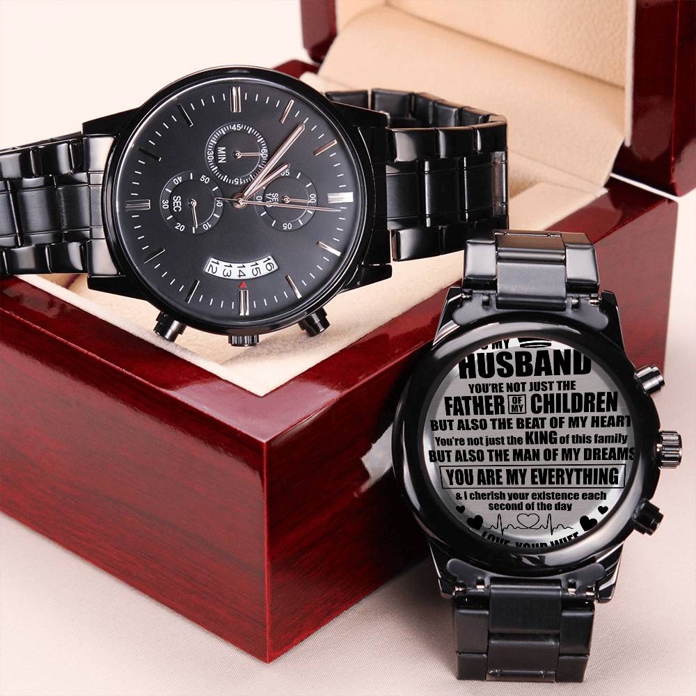 You Are My Everything Engraving Chronograph Watch