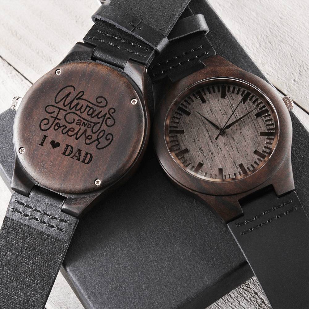 Engraved Watch Gift For Dad Father’S Day Gift For Daddy Birthday Gift For Dad - Engraved Watch Gift For Dad Father’S D Engraved Wooden Watch
