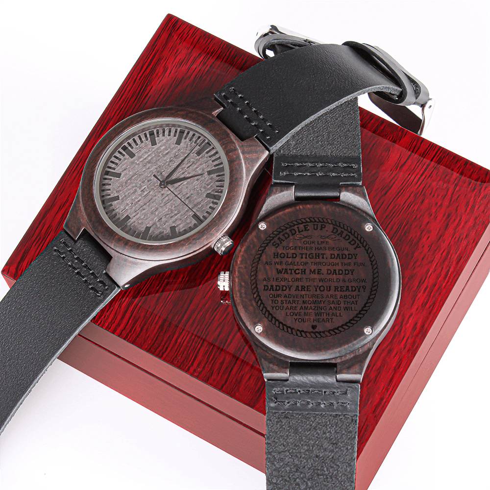 Stay Safe Firefighter Dad Best Gift For Firefighter Daddy I Need You Here With Me Personalized Watch Firefighter Gift Engraved Wooden Watch
