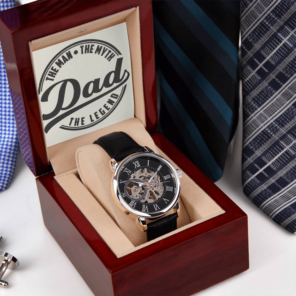 Self-Winding Watch For Dad A Treasured Gift From The Kids Openwork Watch