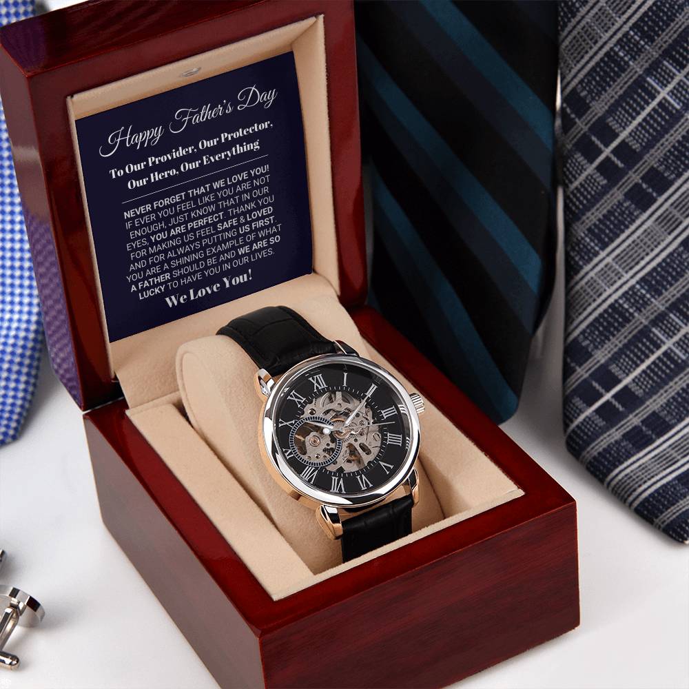 Our Everything Father's Day Openwork Watch