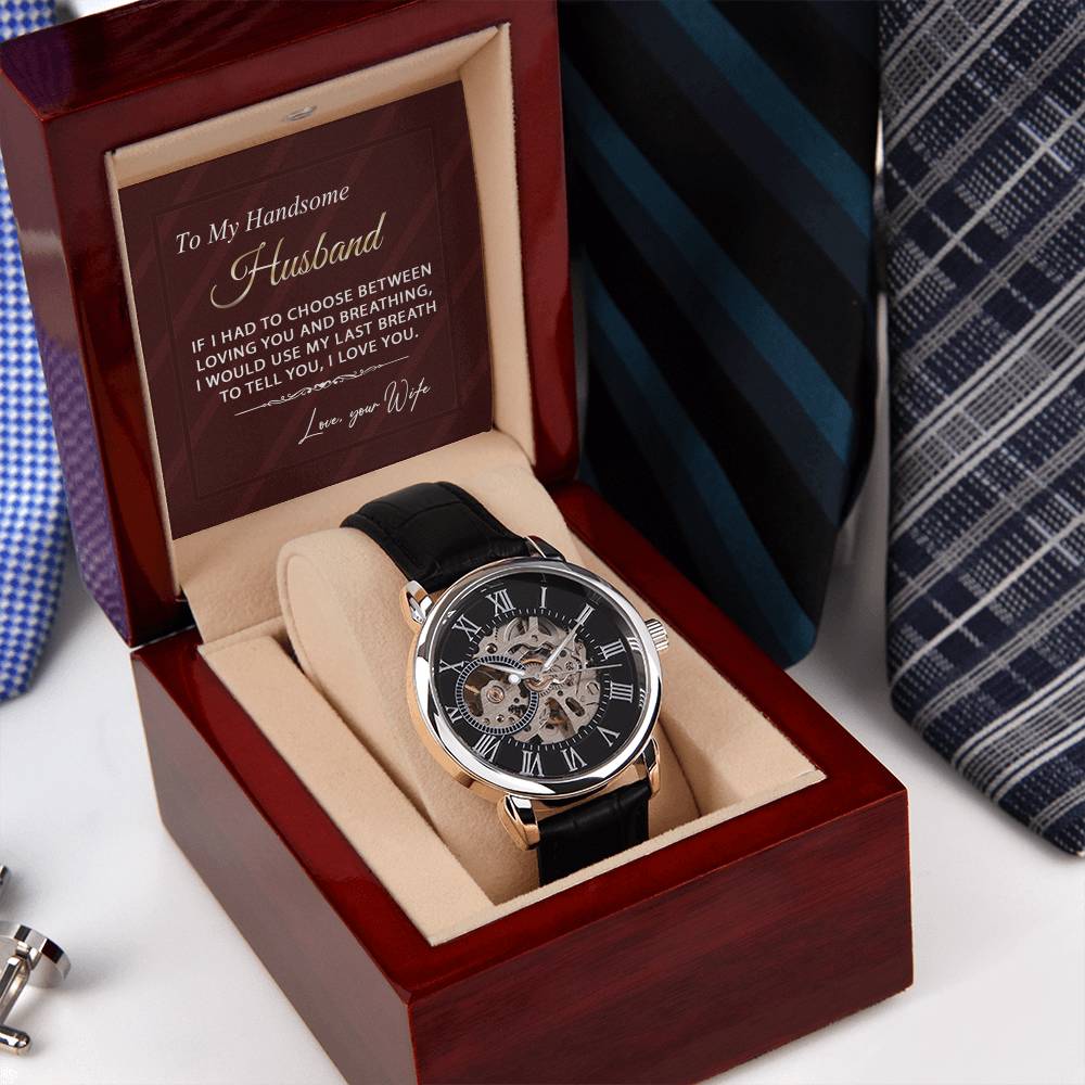 Men's Openwork Watch For Husband