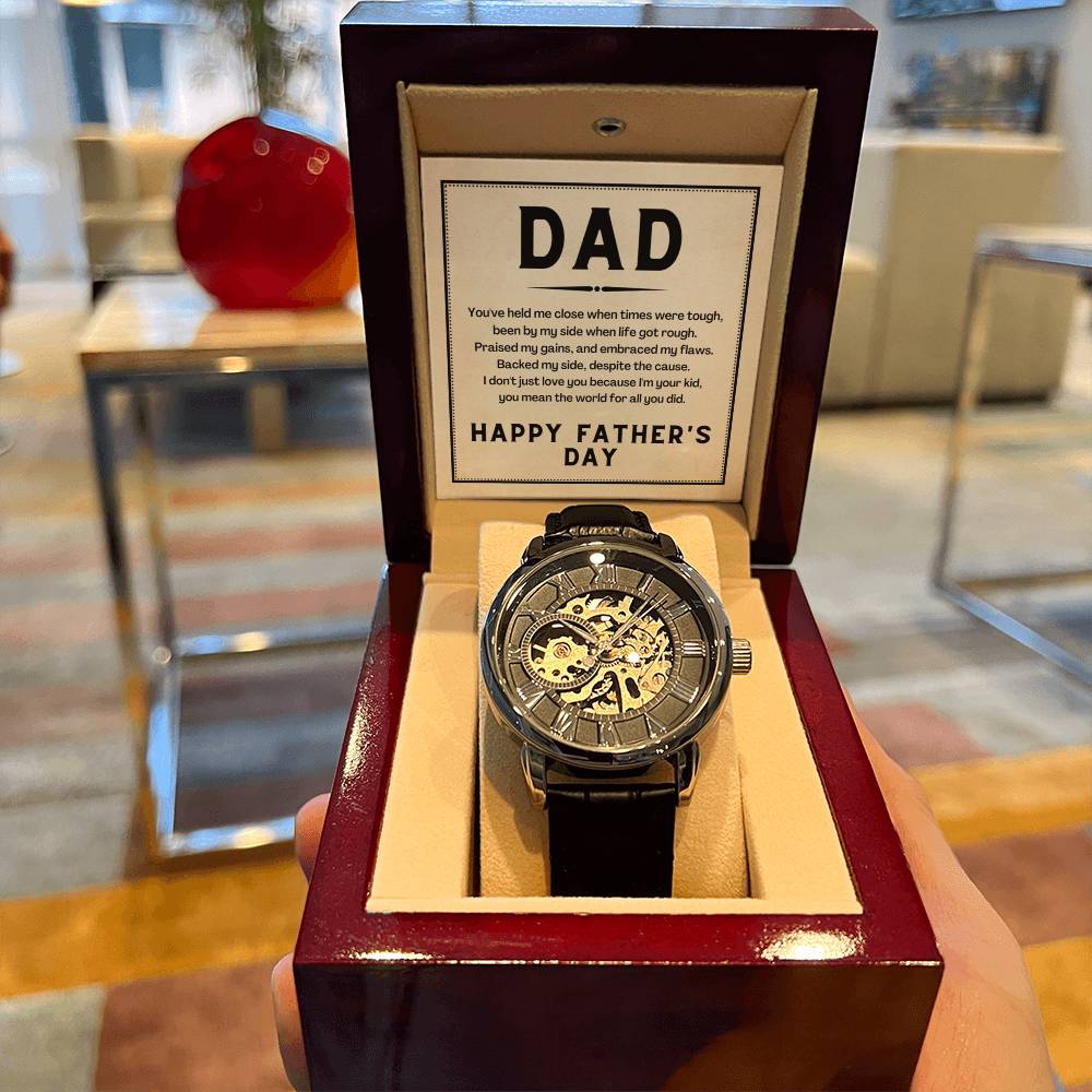 Happy Father's Day Gift Father Day Gift For Dad Openwork Watch