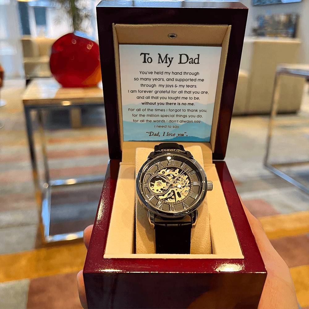 Dad - Held My Hand - Openwork Watches