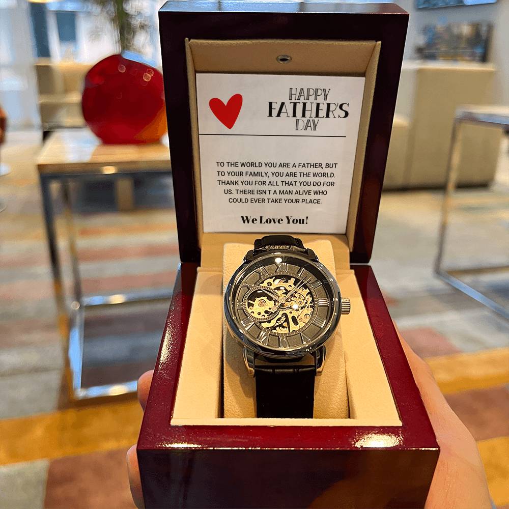Our World Father's Day 3 Openwork Watch