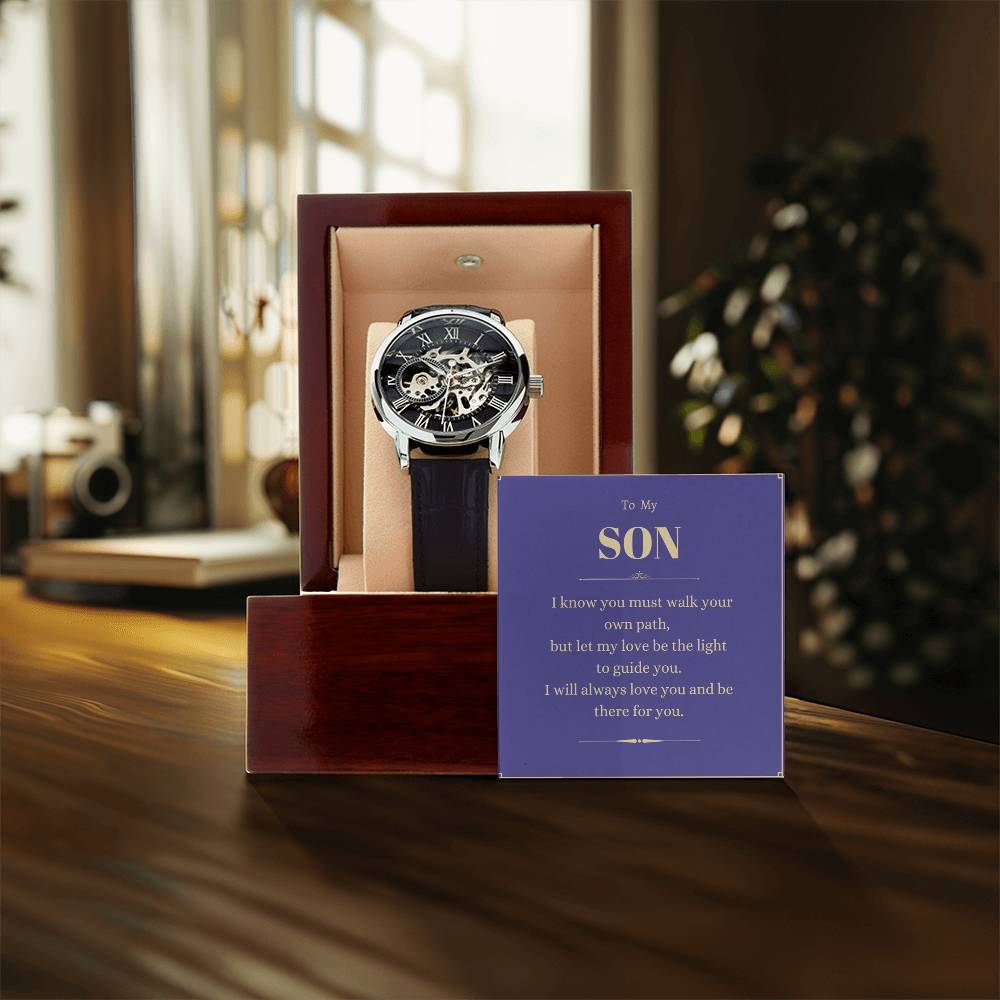 To My Son. Openwork Watches. To Son From Mom Or Dad