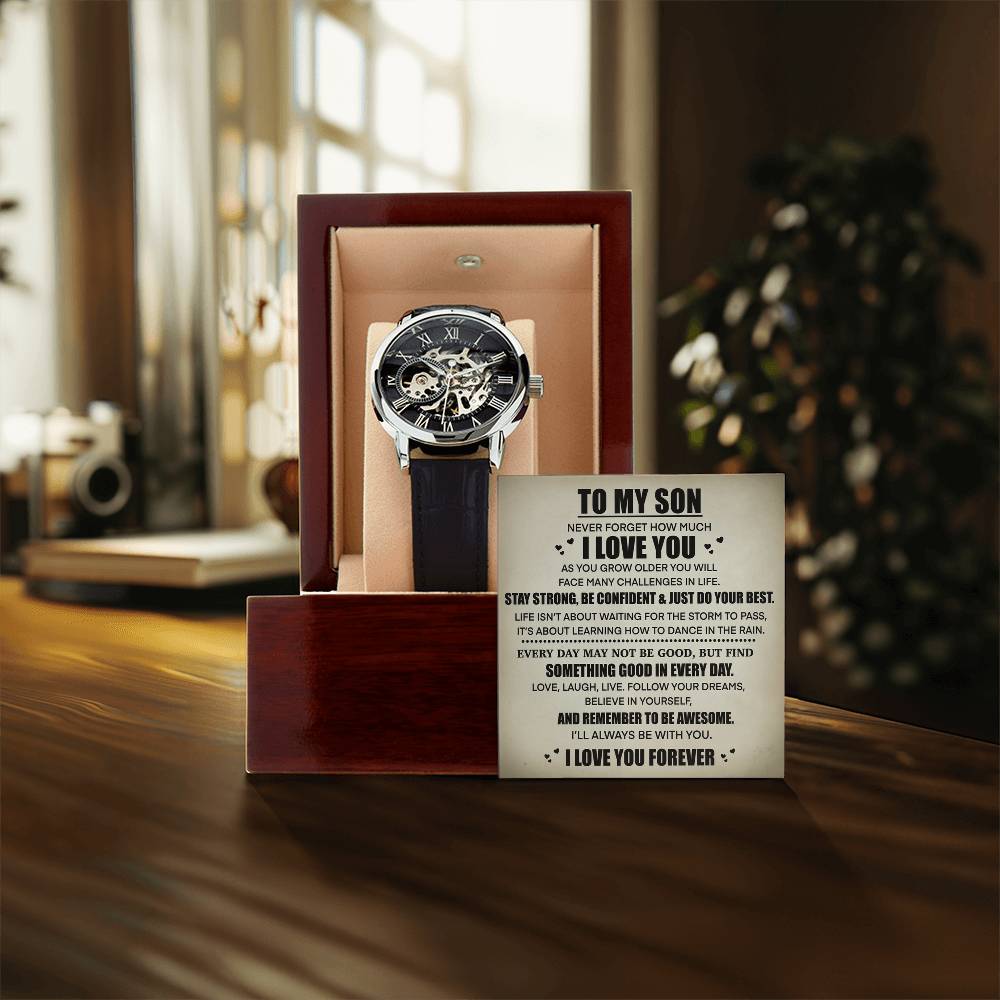 To My Son - I Love You Forever Gifting Set - Openwork Watches