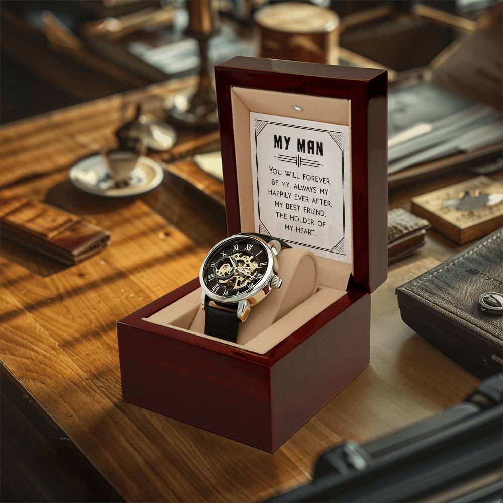 You Will Forever Be My Always - Men's Openwork Watch