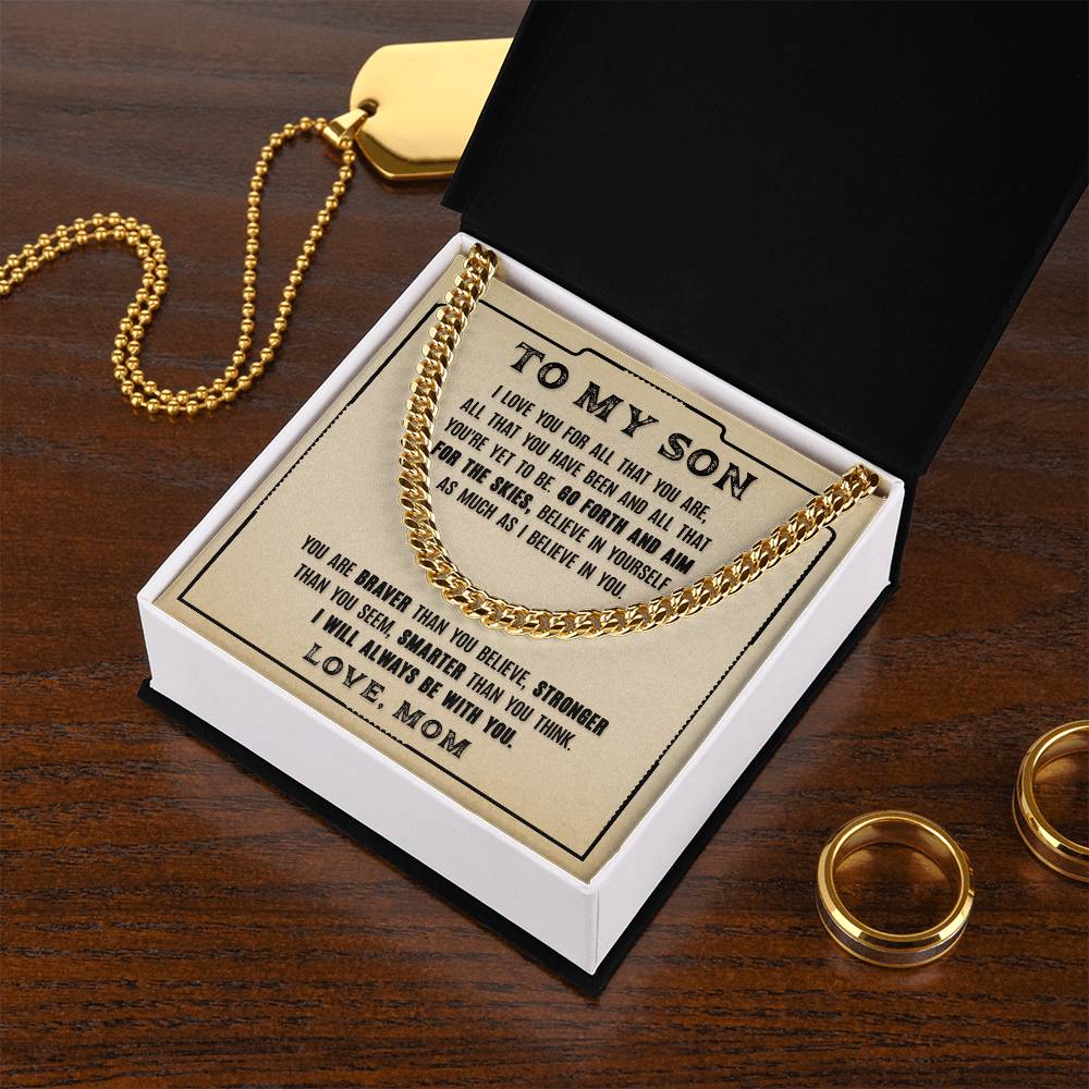 To My Son - Cuban Link Chain Necklace