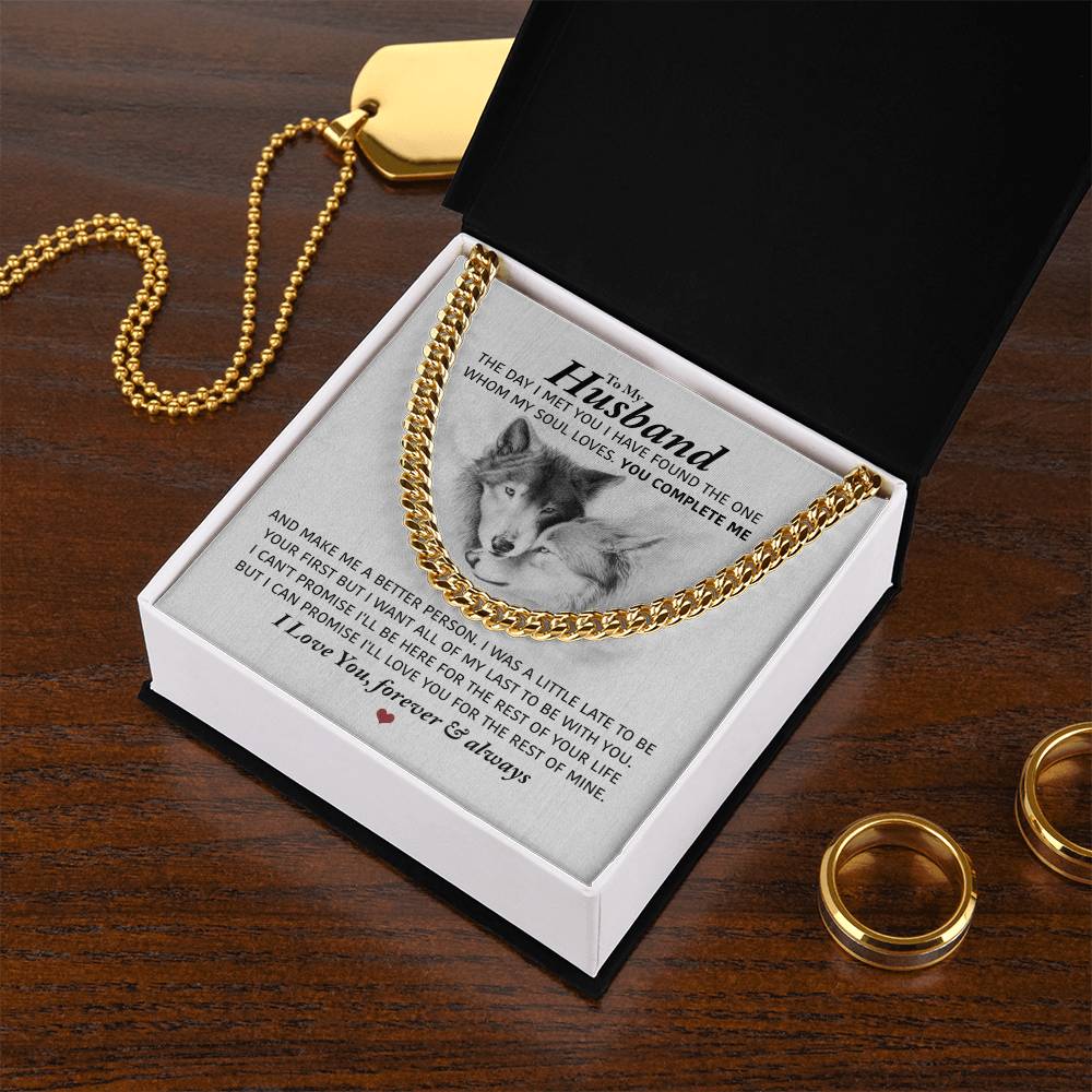 Perfect Gift For Husband Cuban Link Chain
