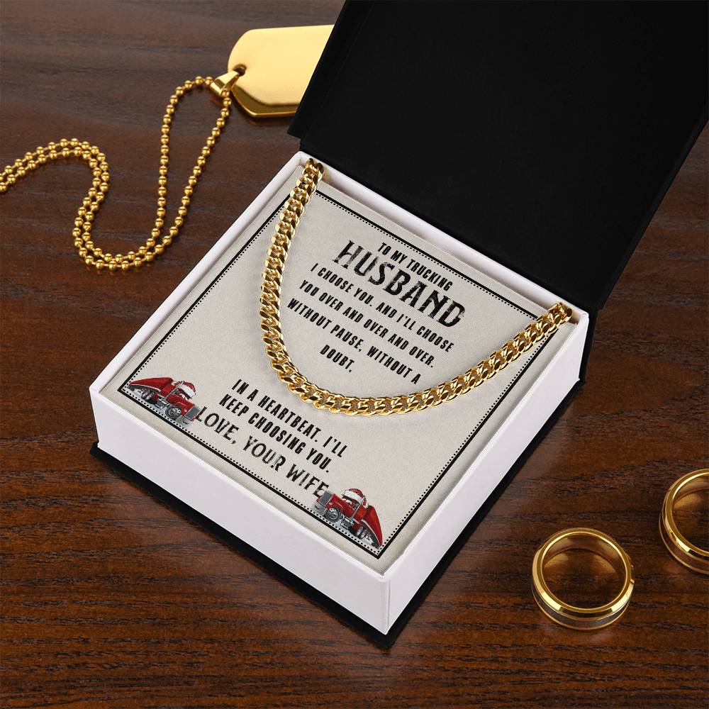 I Choose You Cuban Link Chain