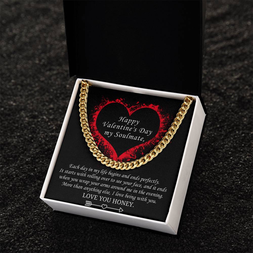 Valentine's Gift For Soulmate - More Than Anything Else I Love Being With You Cuban Link Chain