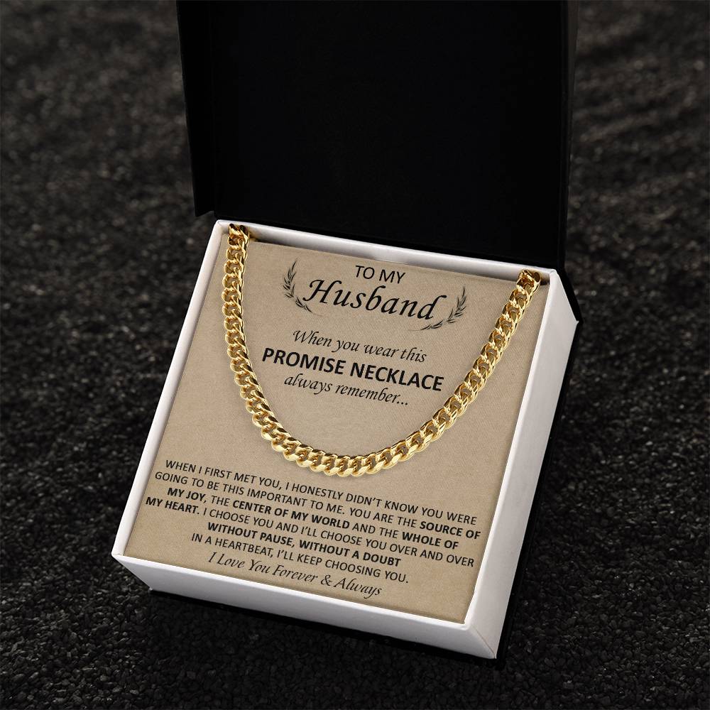 Gift For Husband - The Source Of My Heart - Cuban Cuban Link Chain