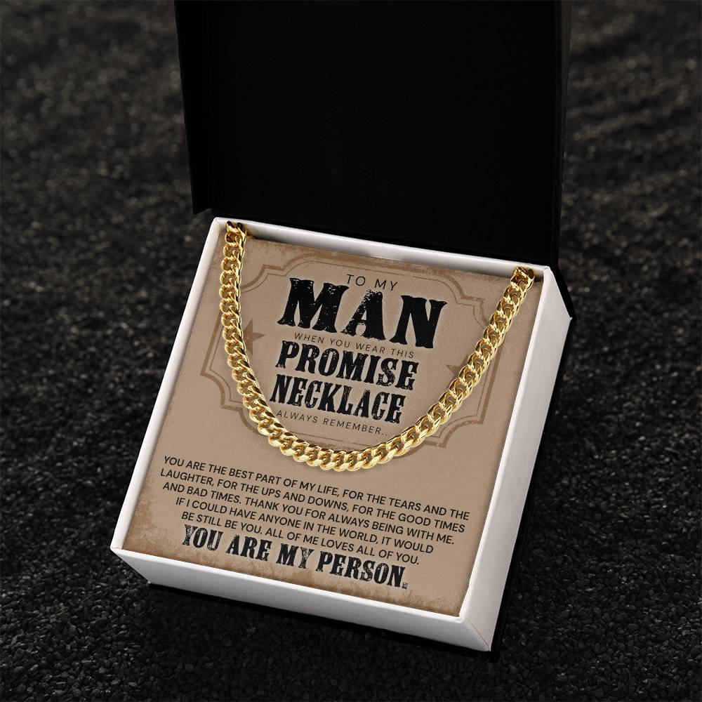 You Are The Best Part Of My Life - Necklace Cuban Link Chain