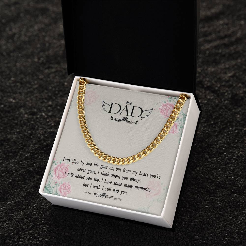 Dear Dad Cuban Link Chain