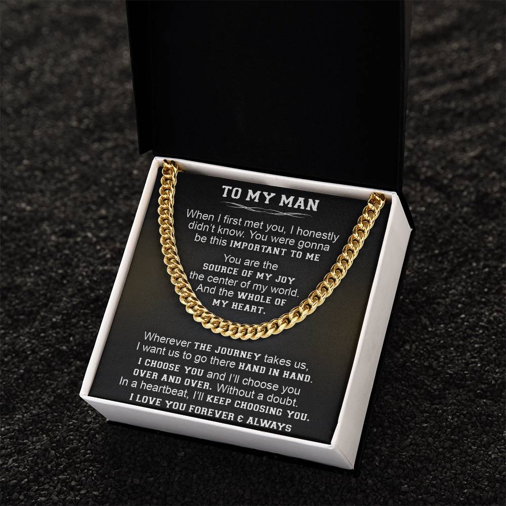 Gift For Your Man - Over And Over - Cuban Link Cuban Link Chain