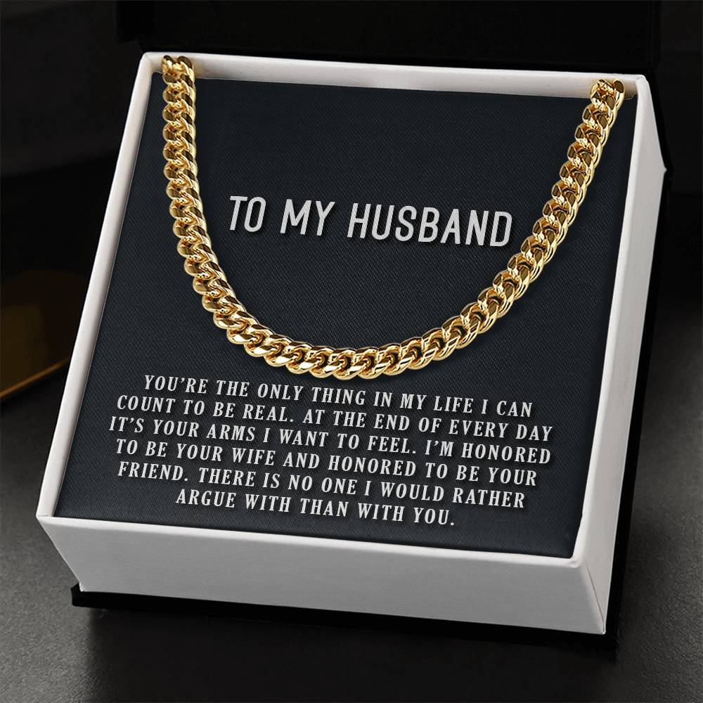 You're The Only Thing Cuban Link Chain