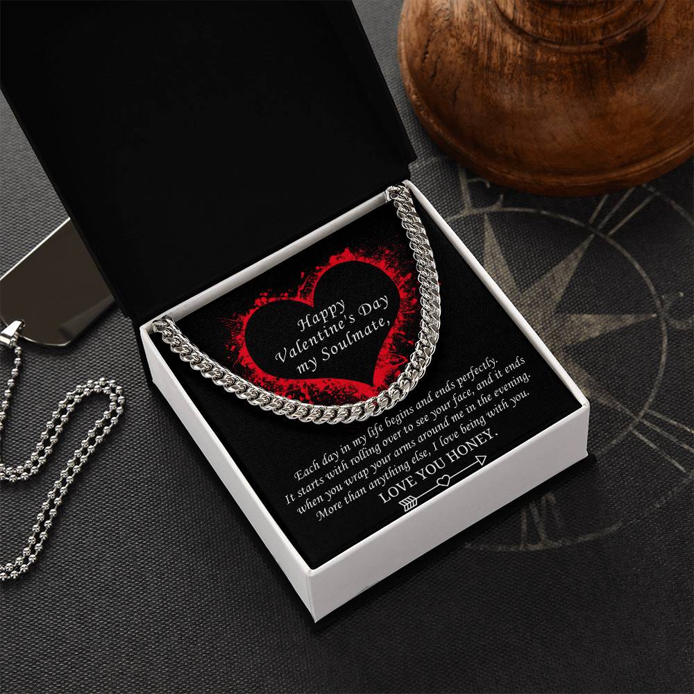 Valentine's Gift For Soulmate - More Than Anything Else I Love Being With You Cuban Link Chain