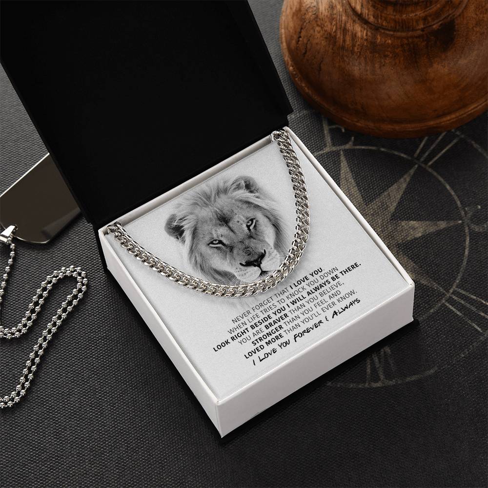You Are Braver - Cuban Link Chain Necklace