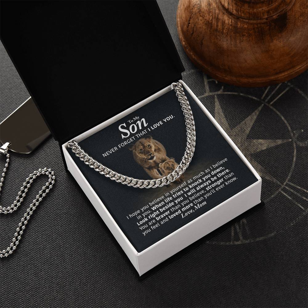 Perfect Gift For Son Cuban Link Chain
