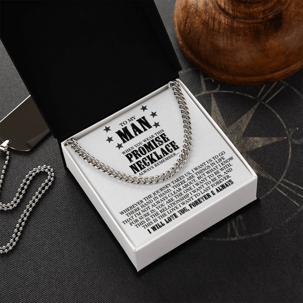 Promise Necklace - Cuban Link Chain Necklace