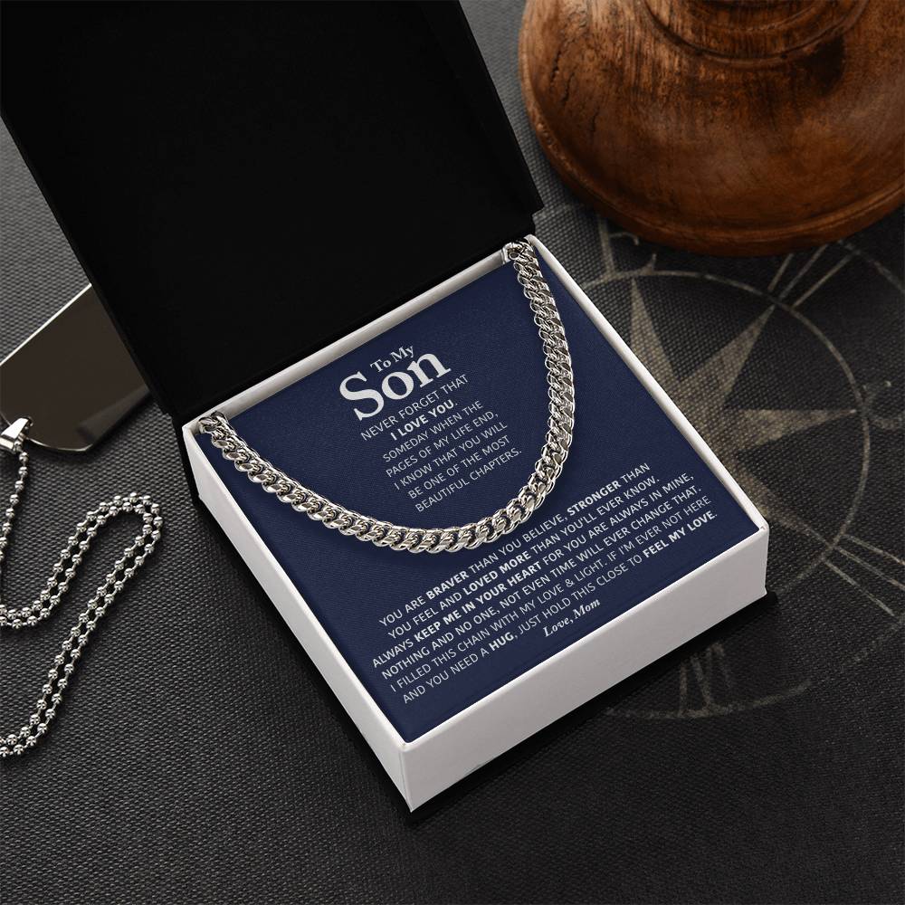 My Son - Keep Me In Your Heart - Cuban Link Chain